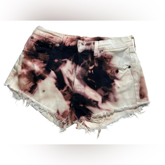 Levi's Pants - Levi Vintage Bleached Tie-Dye Distressed Jean Shorts Sz 28 (6/7)​​​​